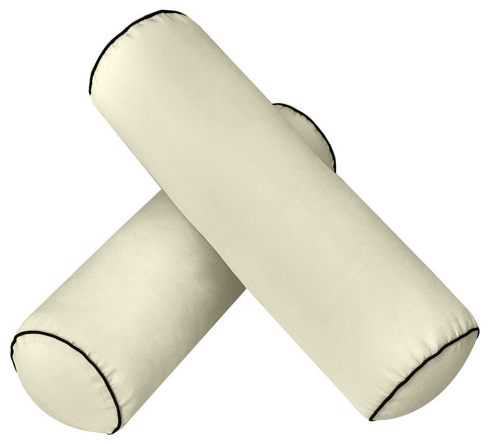 Style6 Queen Contrast Pipe Outdoor Mattress Bolster SlipCover COMPLETE SET AD005