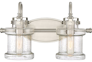 Danbury 2-Light Bath Vanity, Brushed Nickel