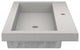 Trough 3619 Bathroom Sink, Ash, Single Faucet Cutout