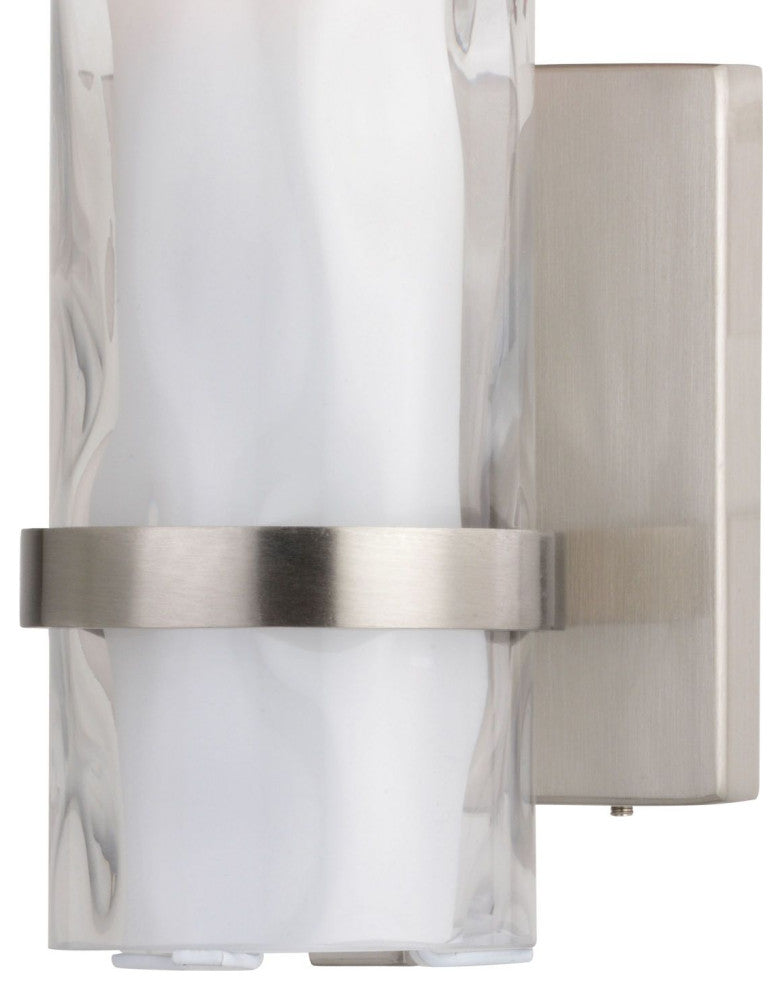 Vaxcel Vilo 1-Light Wall Light, Satin Nickel