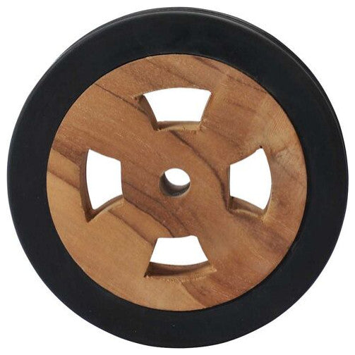 vidaXL Sunlounger Spare Wheels 2-Piece Solid Teak Wood