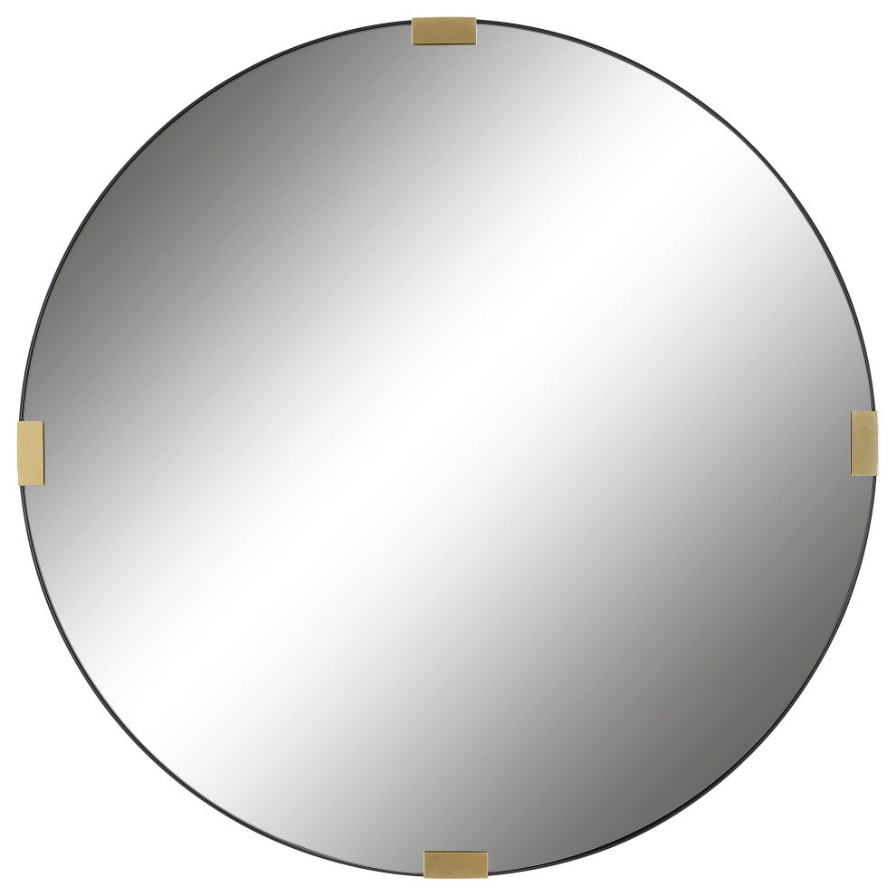 Uttermost Clip Modern Round Mirror