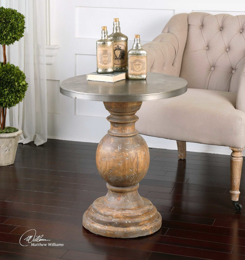 Blythe Wooden Accent Table By Designer Matthew Williams