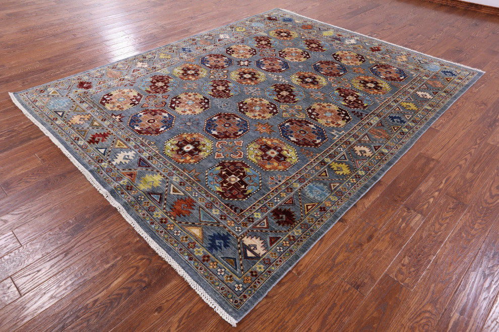 Bokhara Hand Knotted Wool Rug 7' 10" X 9' 10" Q11133