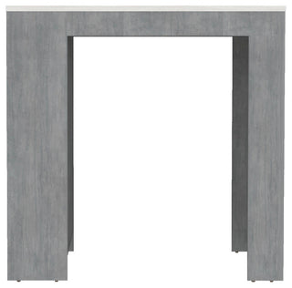 Kitchen Island Doyle, Kitchen, Concrete Gray / Ibiza Marble Color Finish