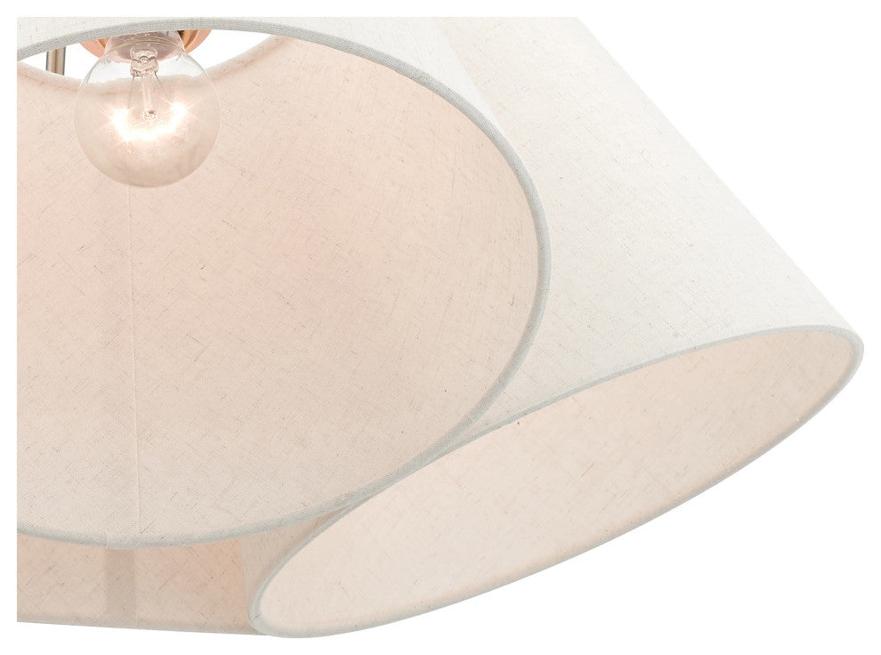 Livex Lighting Prato 4 Light Brushed Nickel Chandelier