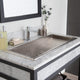 Trough 36 in Brushed Nickel