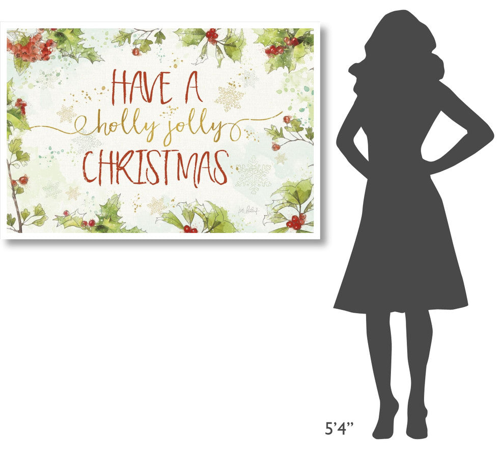 "Christmas Sentiments I" Digital Paper Print by Katie Pertiet, 50"x34"