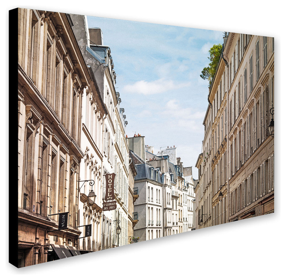 'Parisian Buildings' Canvas Art by Preston