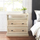 Classic 2 Drawer End Table, White Oak