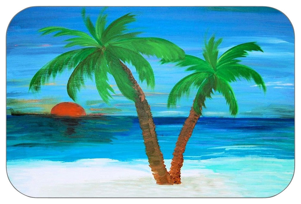 Two Palms Plush Bath Mat, 20"x15"