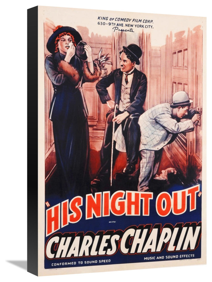 Charlie Chaplin, His Night Out, 1915, 15x22