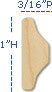 Columbus Carved Molding, 1"