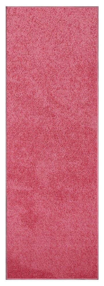 Furnish My Place Pink 2'' x 20'' Solid Color Rug Runner Made In Usa