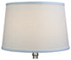 Fenchel Shades, 13"x15"x10" Spider Attachment Lamp Shade, Designer Linen Off Whi