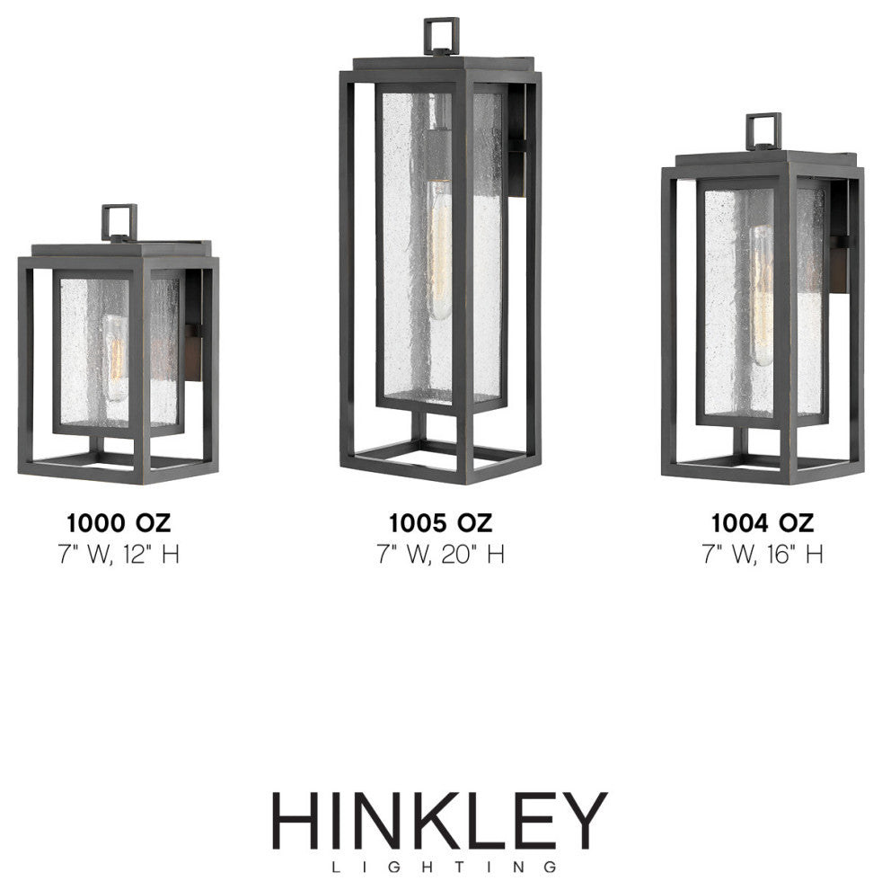 Hinkley 20" Republic Large Outdoor Wall Mount Lantern, Oil-Rubbed Bronze
