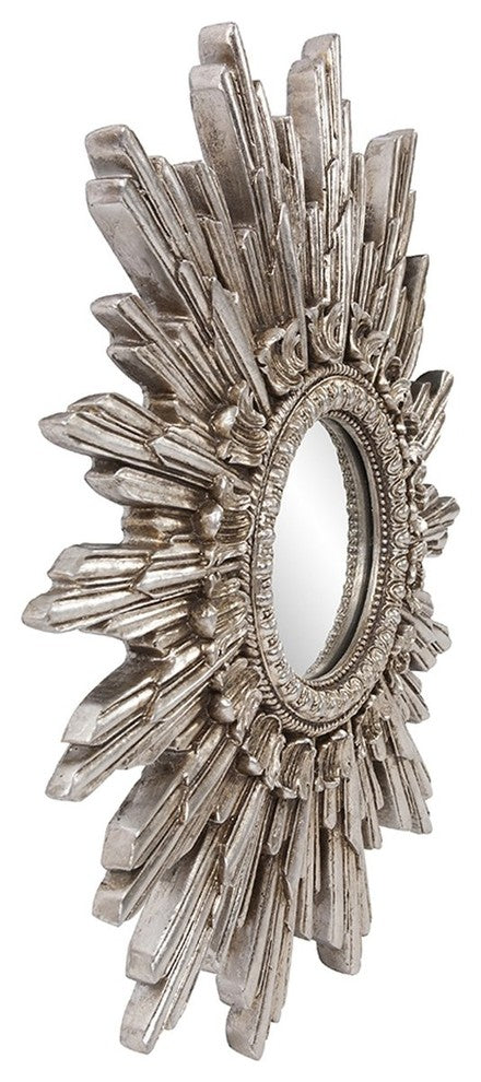 Howard Elliott Chelsea Antique Silver Starburst Mirror