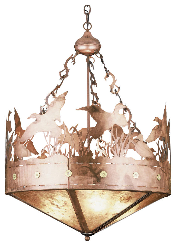 24 Wide Ducks in Flight Inverted Pendant