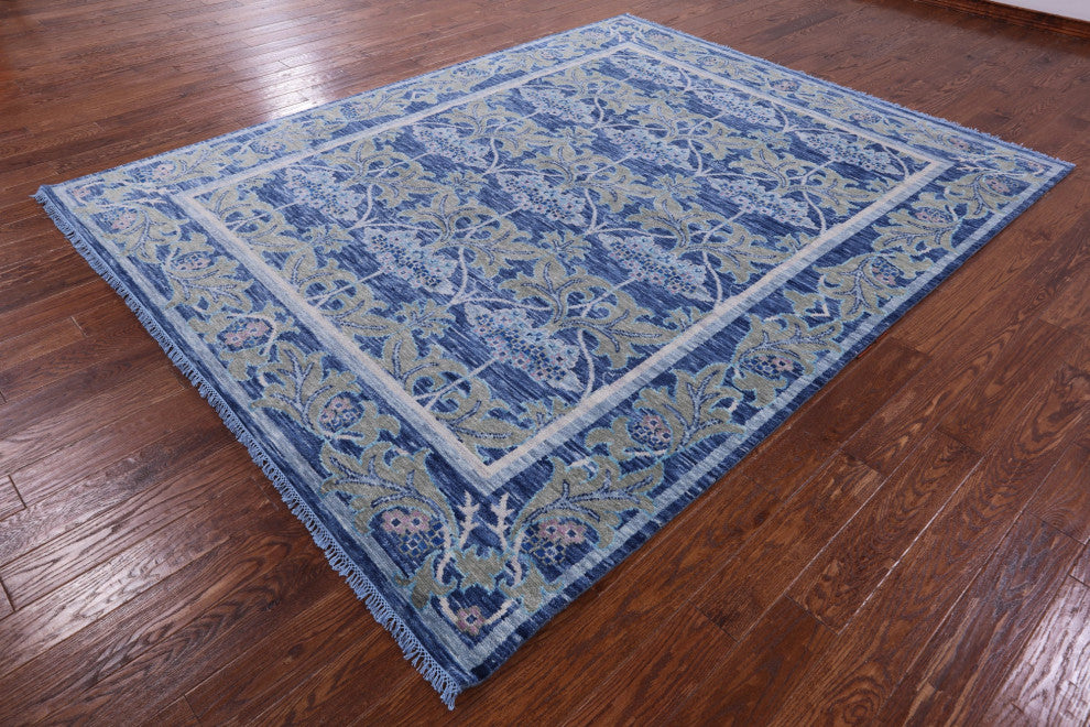 8' 0" X 10' 1" William Morris Handmade Wool Rug - Q13631