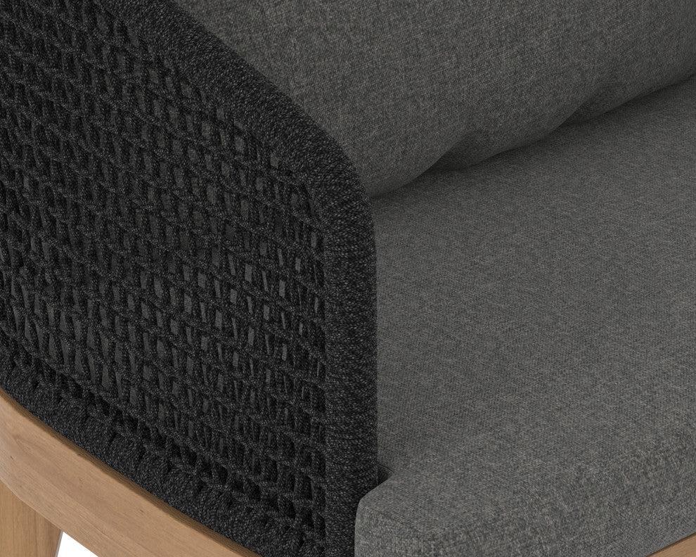 Capri Dining Armchair Natural Gracebay Grey