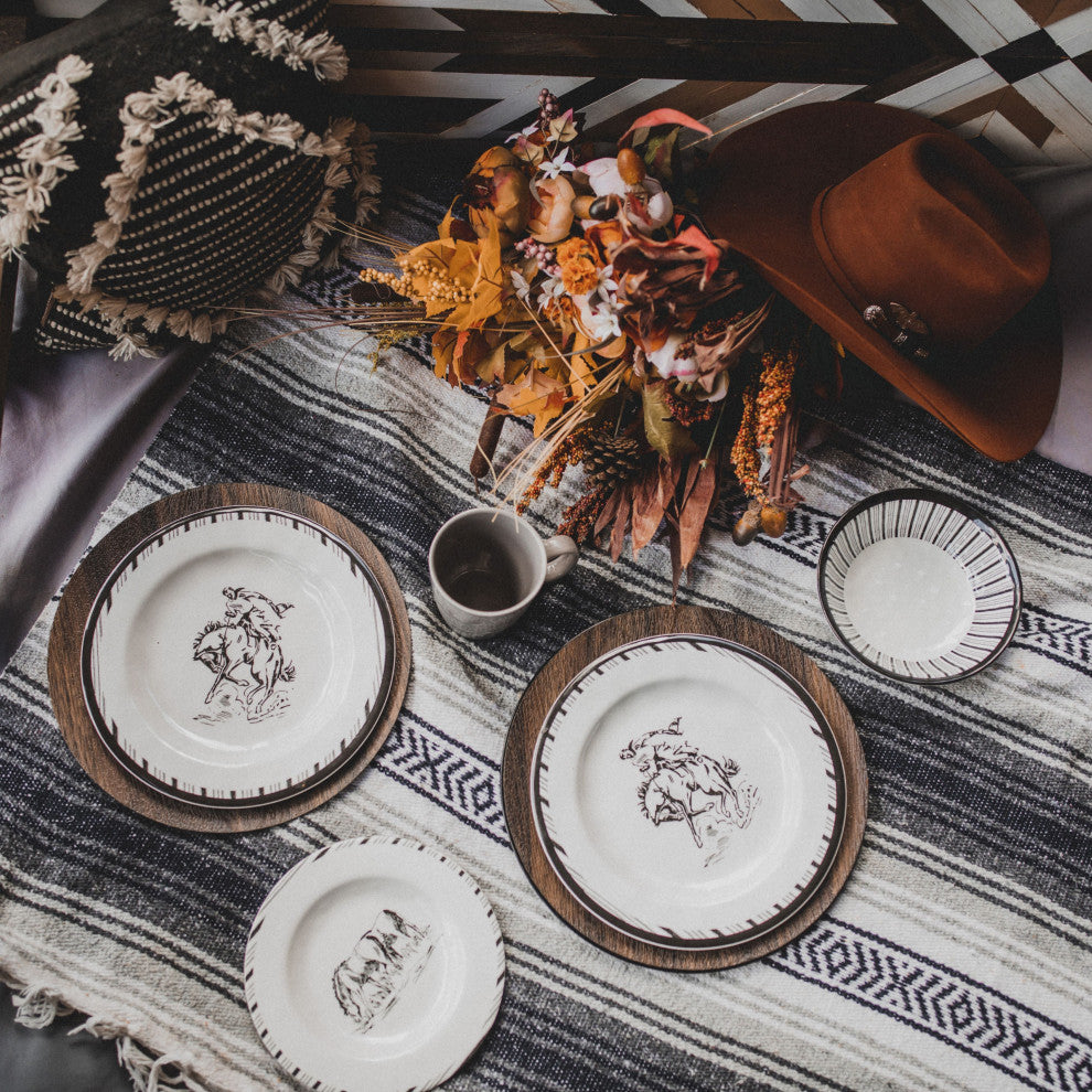 Ranch Life Melamine Salad Plate, 4 Piece
