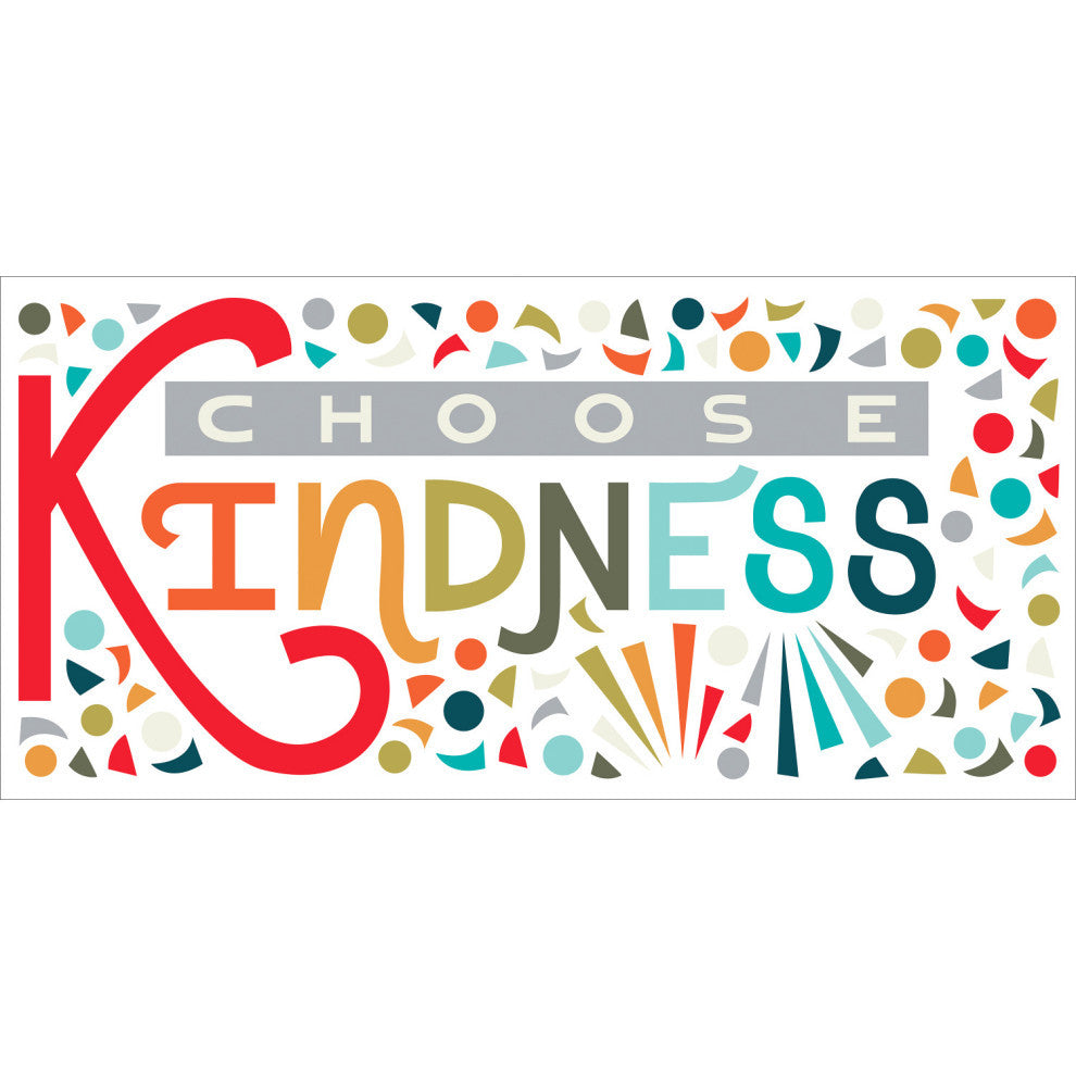Rainbow Choose Kindness Giant Peel and Stick Wall Decal
