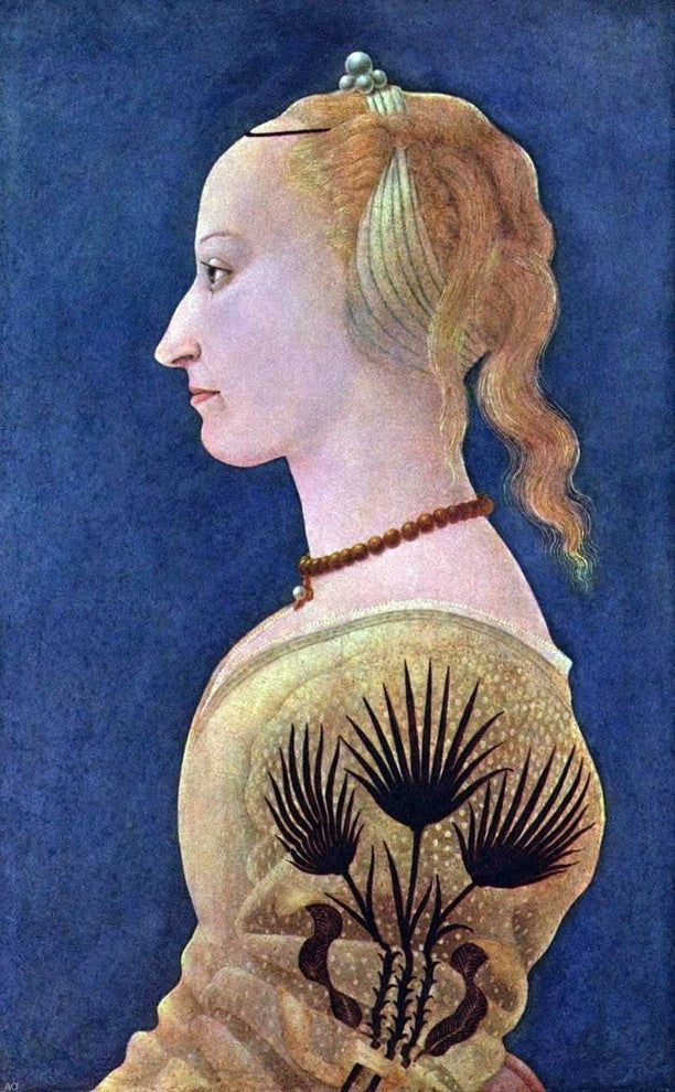 Alessio Baldovinetti Portrait of a Lady in Yellow Wall Decal Print
