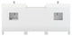 Terrence 84" Vanity with Power Bar and Drawer Organizer, White