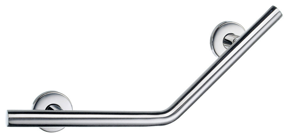 Smedbo FK802 Wedge Living Grab Bar, Polished Stainless Steel