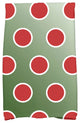 Holiday Bubbly Decorative Holiday Geometric Print Hand Towel, Dark Green