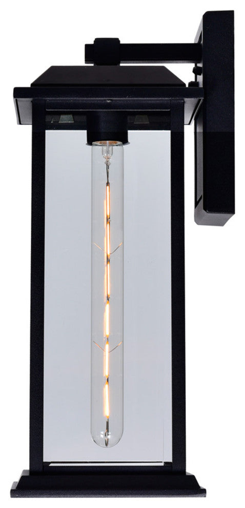 Blackbridge 1 Light Outdoor Black Wall Lantern