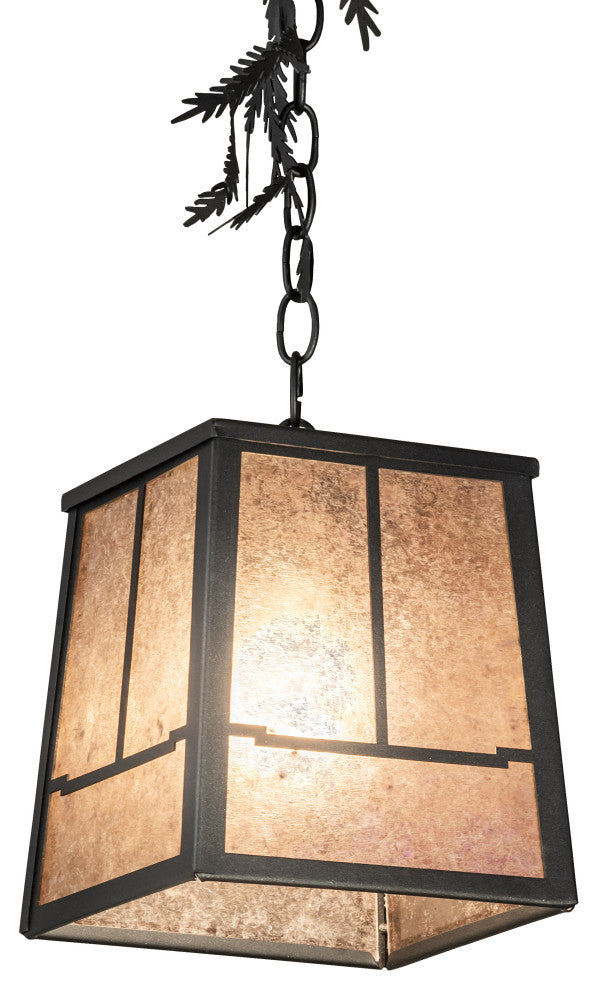 8 Square Pine Branch Valley View Pendant