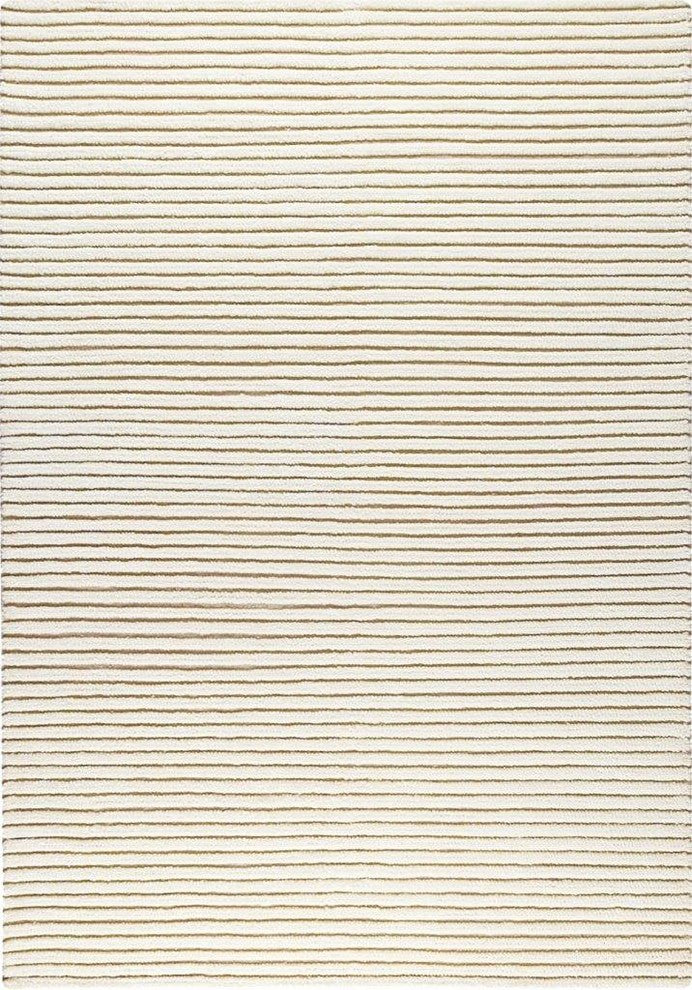 Hand Woven White New Zealand Wool Area Rug, 8'3"x11'6"