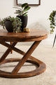 Aja Wood Coffee Table, Walnut Brown, 16x16x26