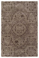 8" X11" X 0.5" Gray Wool Area Rug
