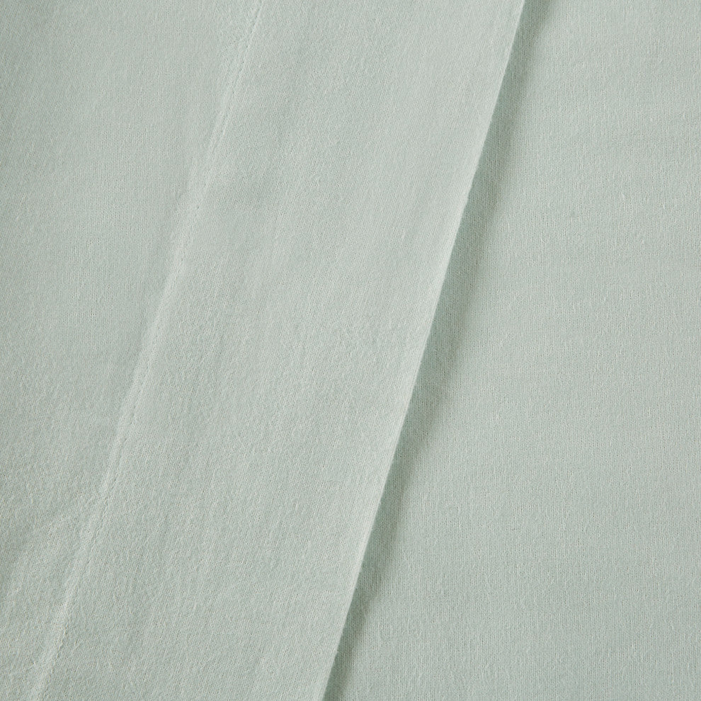 Beautyrest Oversized Flannel 4 Piece Sheet Set, Seafoam Solid