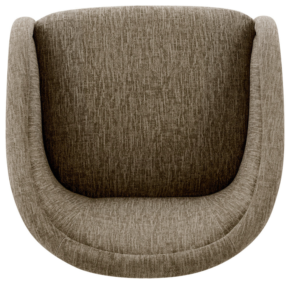 Margareth Fabric Swivel Accent Arm Chair, Pasadena Taupe