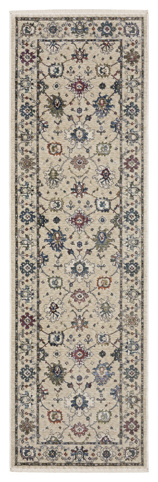 Oriental Weavers Hastings HA01W Floral Rug, Ivory, 3'10"x5'5"