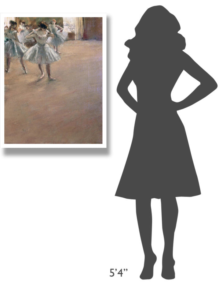 "Danseuses Montant Un Escalier (right)" Paper Print by Edgar Degas, 26"x34"