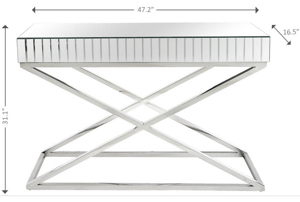 X Shaped Console Table