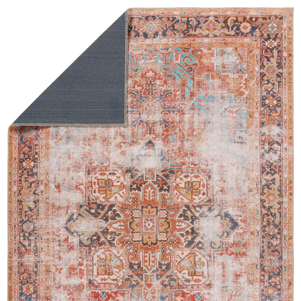 Vibe by Jaipur Living Matias Medallion Rust/Navy Runner Rug 3'X8'