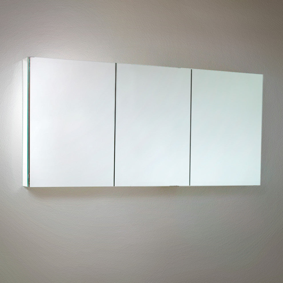 Fresca 60" Wide Bathroom Medicine Cabinet With Mirrors