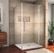 Aston Avalux Frameless Shower Enclosure, Stainless Steel, 40"x32"x72"