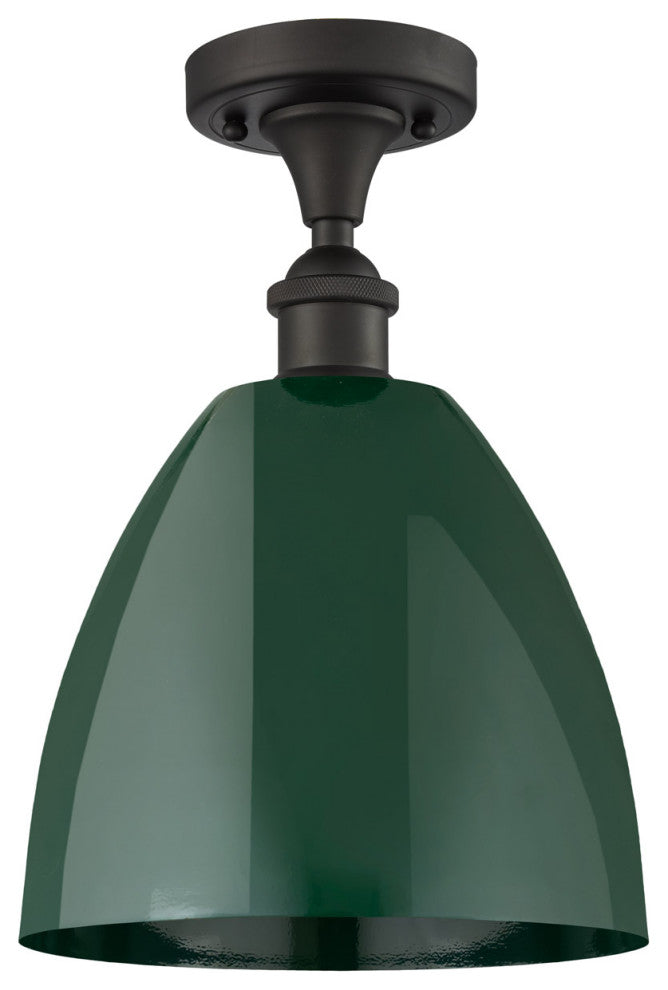 Innovations 516-1C-OB-MBD-9-GR-LED 1 Light Semi-Flush Mount, Oil Rubbed Bronze