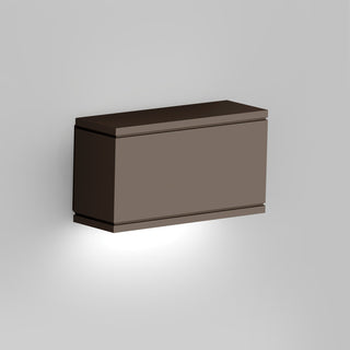 WAC Lighting Rubix LED Outdoor Rectangular Wall Light, Bronze