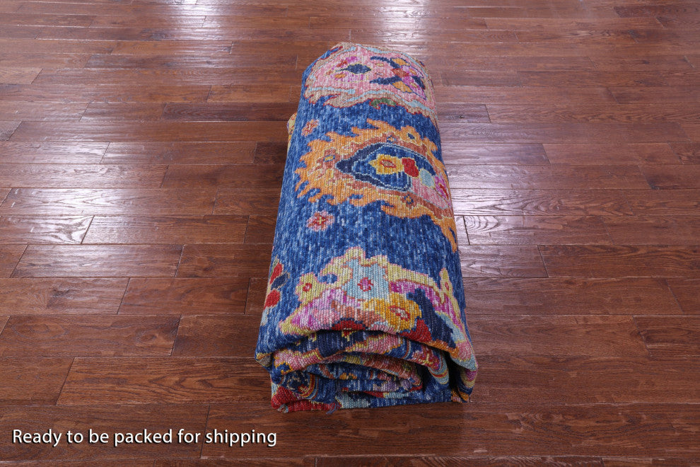 9' 10" X 13' 9" Turkish Oushak Handmade Wool Rug - Q14781