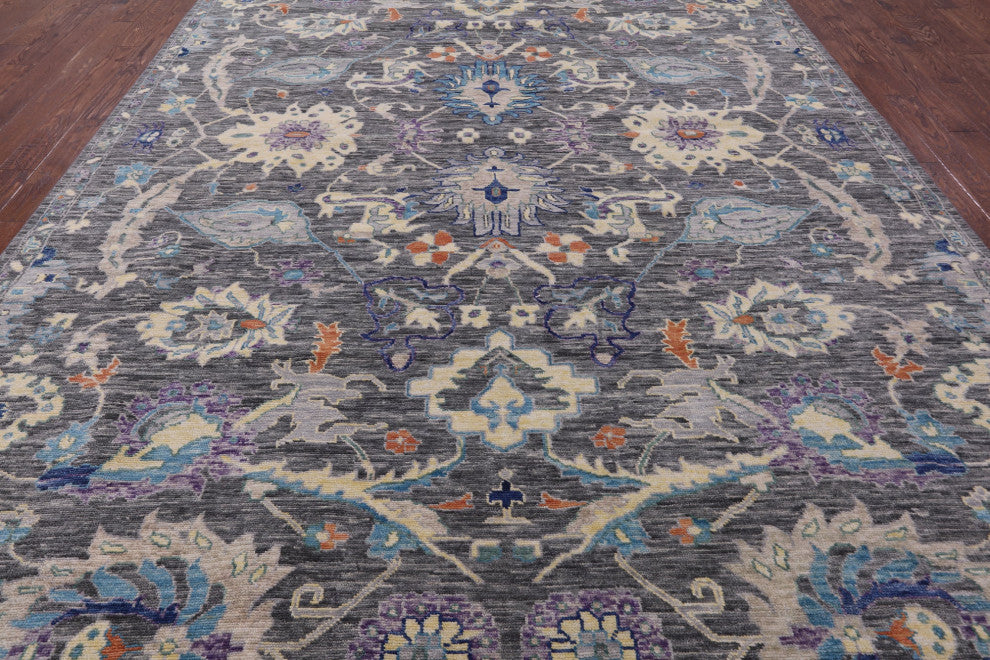 Handmade Turkish Oushak Rug 10' 3" X 14' 0" - Q15707