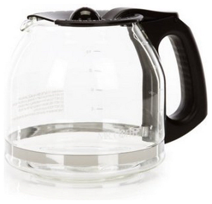 Mr. CoffeeÂ® PLD12-NP Replacement Glass Carafe/Decanter, Black, 12-Cup