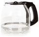 Mr. CoffeeÂ® PLD12-NP Replacement Glass Carafe/Decanter, Black, 12-Cup