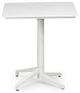 Omax Decor Flip Folding Plastic Outdoor or Indoor Bistro Dining Table 27.6 inch,